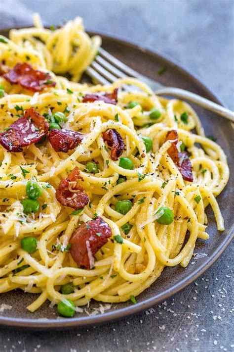 Italian carbonara for a certified .